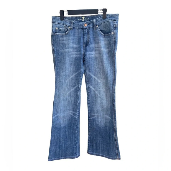 7 FOR ALL MANKIND A POCKET FLARE JEANS - Picture 1 of 5